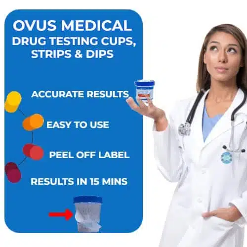 OVUS MEDICAL MULTI PANEL URINE DRUG TESTING CUPS X1