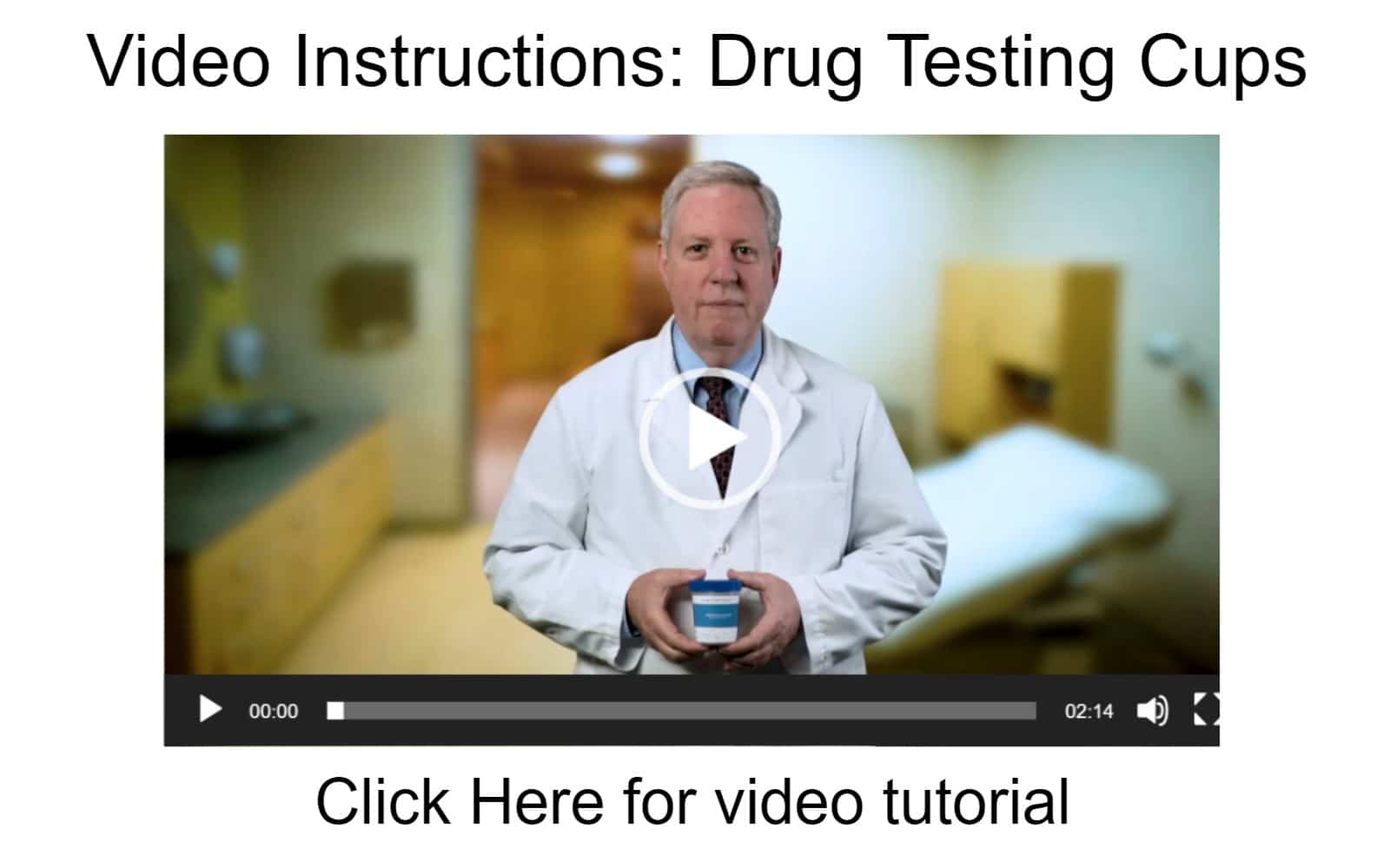 Video Instructions Drug Testing Cups NEW