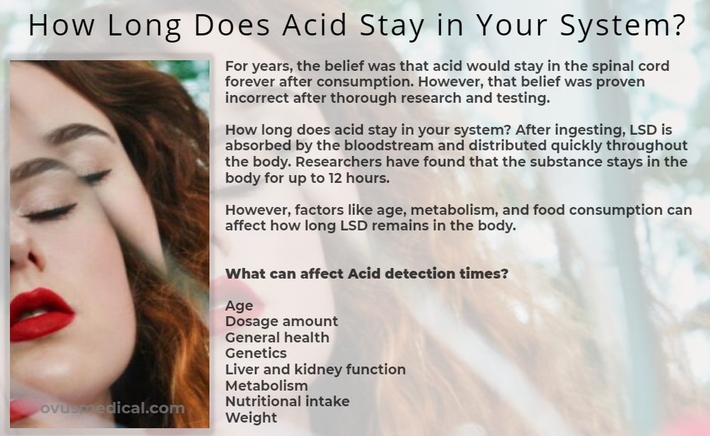 How Long Does Acid Stay In Your System? Ovus Medical