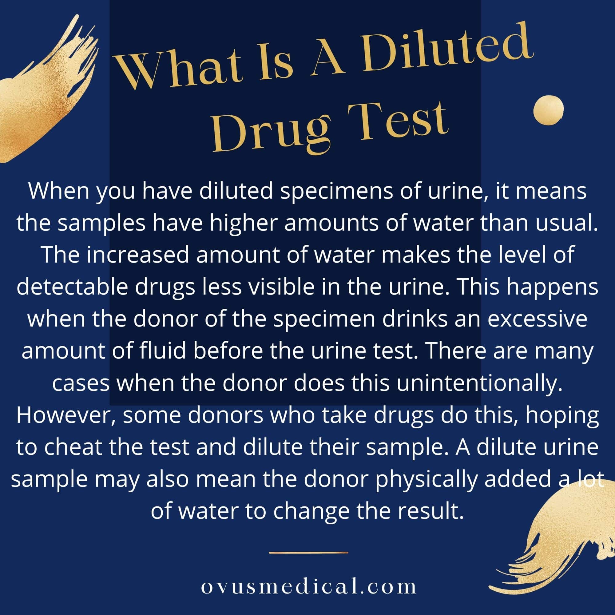 ovus medial what is a diluted drug test