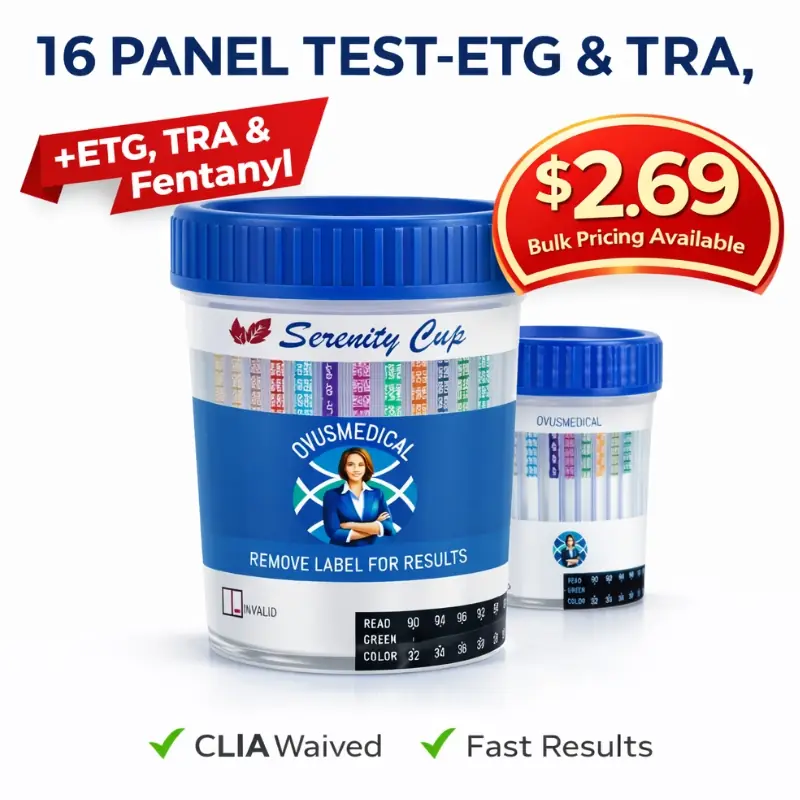 ovusmedical.com 16 panel drug test cup